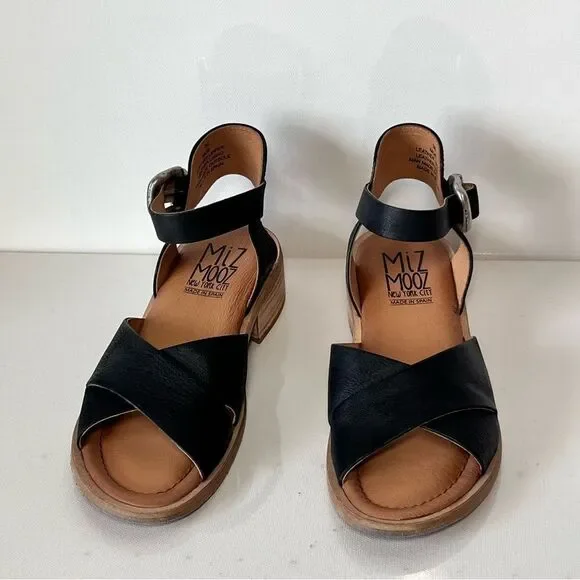 Miz Mooz Moe Leather Heeled Sandals - Picture 3 of 8